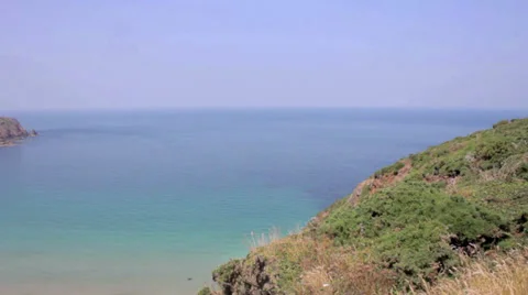 Pan Left Jersey Beach Stock Footage 32700011