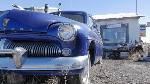 Pan Left Old Car Mercury Stock Footage 106415214