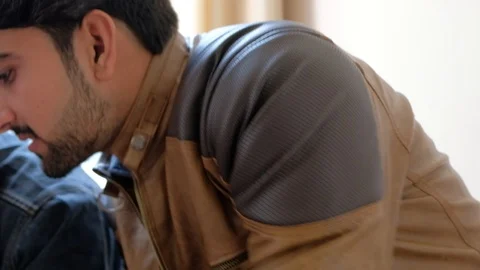 Pan left to right from closeup of colleagues and friends faces working business  Stock Footage 101226268