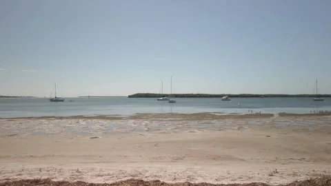 Pan left to right at Maximo Beach Park in St. Petersburg, FL Stock Footage 254832058