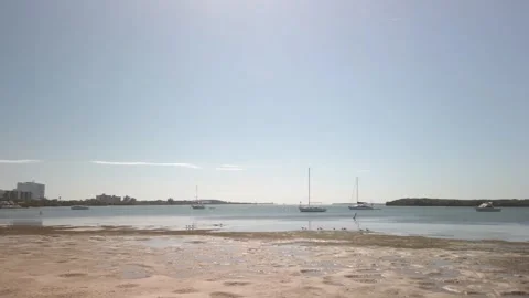 Pan left to right at Maximo Beach Park in St. Petersburg, FL Stock Footage 254832119