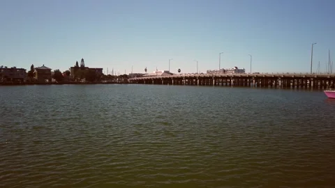 Pan left to right at Ron McKenney Park in St. Pete Beach, Florida view west  by Stock Footage 265202995
