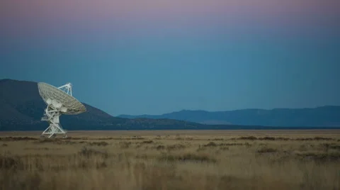 Pan Left Toward Satellite Dish Stock Footage 60217248