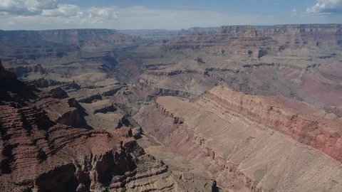 Pan left view from lipan point of the grand canyon Stock Footage 118808049