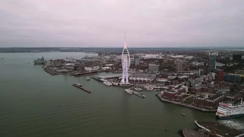 Pan left water front slow Stock Footage 234926930