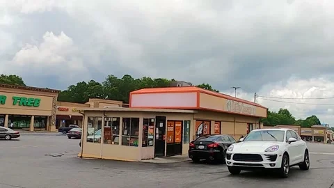 Pan in of Little Caesars Stock Footage 143219387