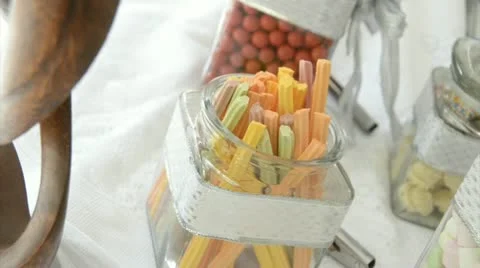 Pan of Lollies Video stock 12577680