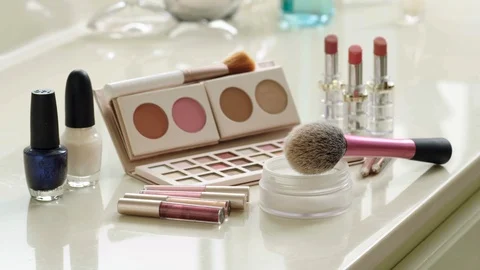Pan makeup cosmetics products sold cutomers around the world Stock Footage 120038017