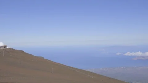 Pan of the Maui observatory Stock Footage 83872183