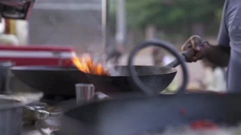 Pan meat cooking Stock-Footage 277790865