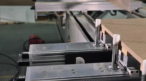 Pan of milling cutting wood machine 스톡 동영상 61518391