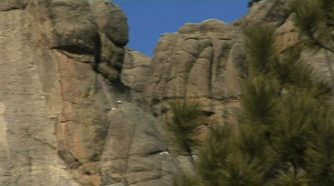Pan of Mount Rushmore Stock Footage 436096