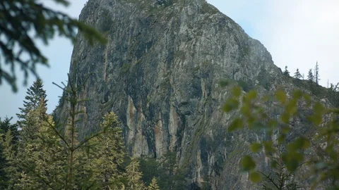 Pan up of a mountain Stock Footage 94959477