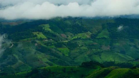 Pan mountain landscape nature time lapse 库存影片 41105197