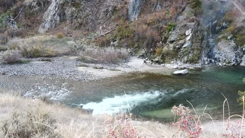 Pan Mountain River In Idaho Stock Footage 247327098