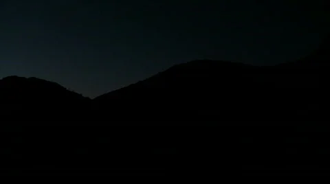 Pan of night sky apre-sunset showing a spectrum of colors. Stock Footage 375718