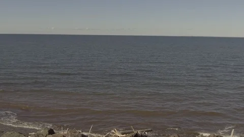 Pan from Ocean to Highway Stock Footage 90978919