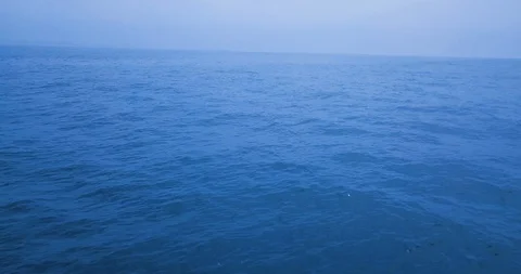 Pan From the Ocean to Horizon Vídeo Stock 92131913