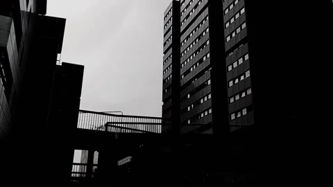 Pan up on office block Stock Footage 160217091