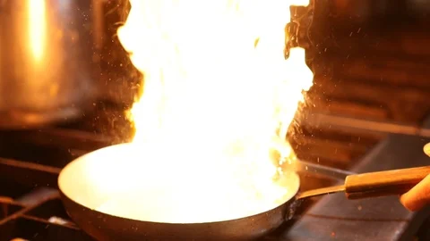 Pan Oil Fire Stock Footage 102010935