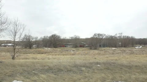 Pan to old rez house Stock Footage 40335809