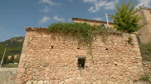 PAN of old Spanish Tower Stock Footage 58799899