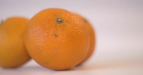 Pan to Oranges Fruit on White Background Stock Footage 113284675