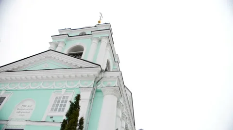 Pan of orthodox church. wide shot Stock Footage 59771237