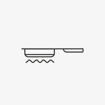 Pan outline icon Stock Illustration