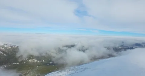Pan over the Carpathian mountains Stock Footage 93897653