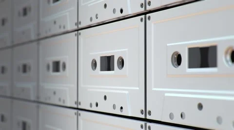 Pan Over Cassette Wall 库存影片 58901485