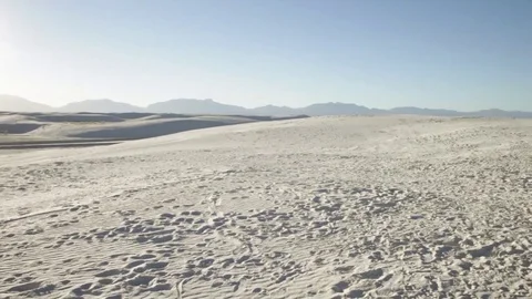 Pan over desert sand  Stock Footage 81754744