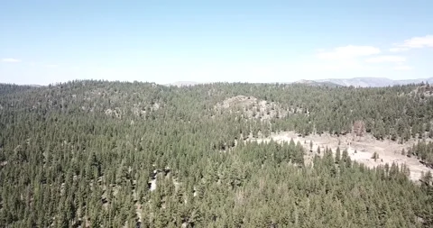 Pan Over Eastern Sierra Nevada Mountains Inyo National Forest Video stock 219581446