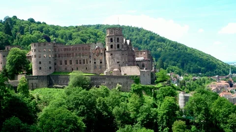 Pan over Heidelberg in Germany Stock Footage 110966077