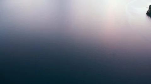 Pan Up Over Lake Stock Footage 95752760