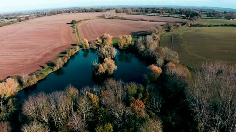 Pan over a lake Stock Footage 222341489