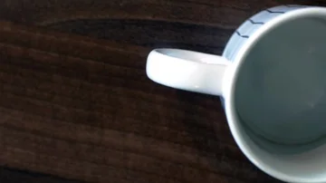 Pan Over A Mug And A Jar Of Sugar, Waiting For Coffee To Be Brewed, Morning Stock Footage 85556099