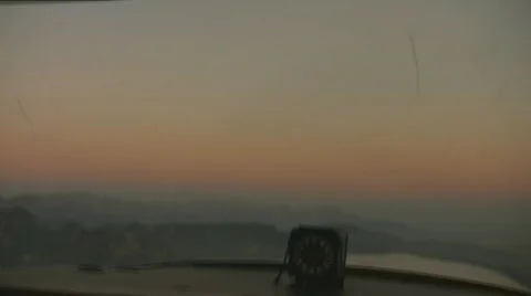 PAN OVER TO PILOT LEFT-EYE Stock Footage 285769