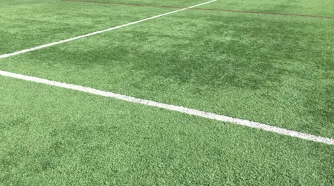 Pan over turf field Stock Footage 66884927