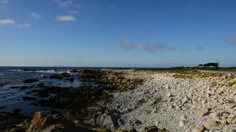 Pan of the Pacific Ocean Stock Footage 41644366