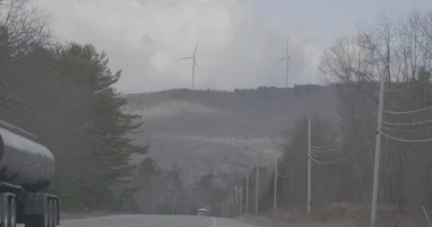 Pan up passing truck Stock Footage 291920570