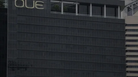 Pan from QUE Bayfront to NTUC Centre Video stock 74816671