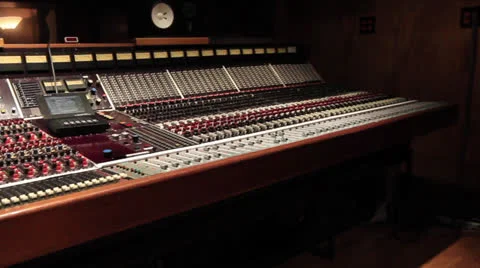 Pan of Recording Studio - Ew 09 Stock Footage 26794015