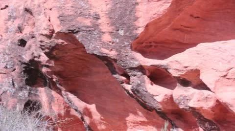 Pan Red Rock Video stock 22359796