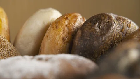 Pan right of bagels  動画素材 112821492