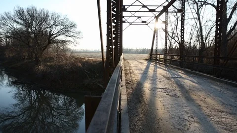 Pan Right Bridge Day  Video stock 92440053