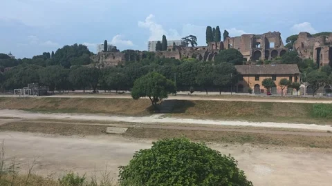Pan right of Circus Maximus Stock Footage 346641319
