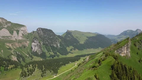 Pan Right From Ridge to Valley Saxer Lucke Stock Footage 323331297