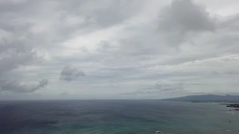 Pan Right View of Diamond Head Video stock 155362573