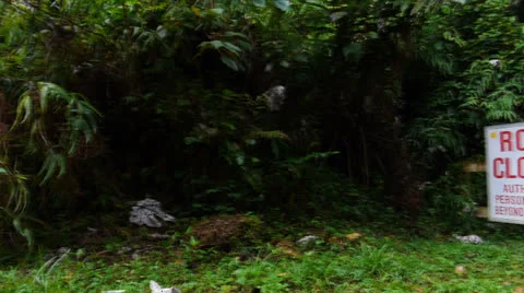 Pan to road closed Stock Footage 23660671